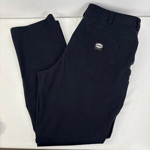 Brunt Torra Mens Black Straight Leg Utility Canvas Work Pants 42x36 (43x33.5)